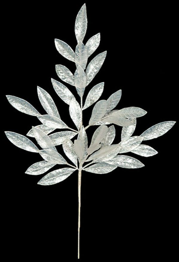 FROZEN Bay Leaf Spray iridescent 23"