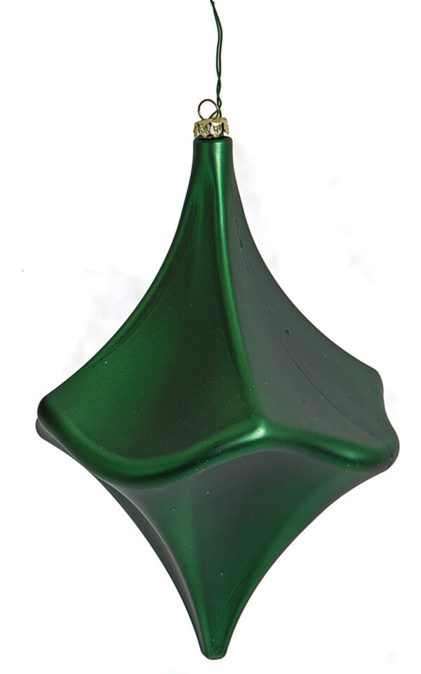 Dark Green Matte Trumpet Finial 8" (Qty 6)