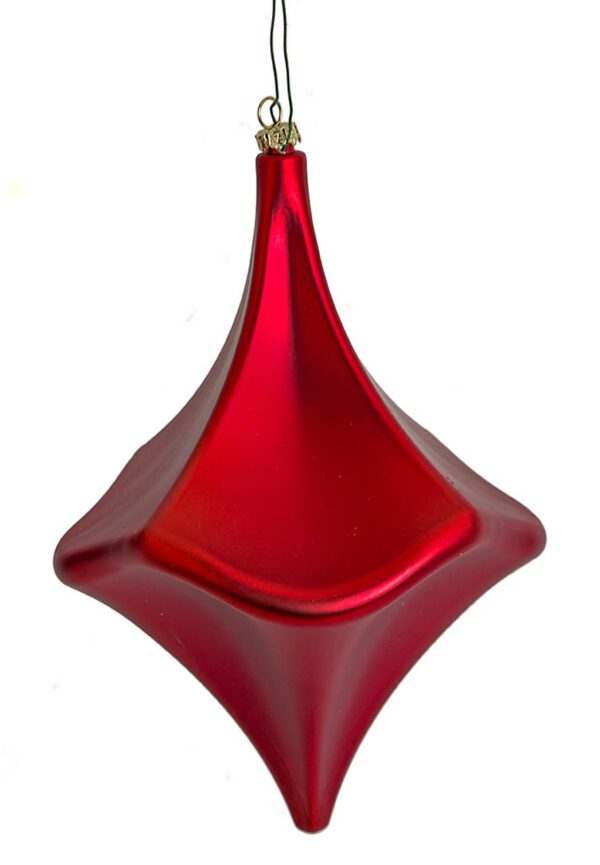 Ruby Red Matte Trumpet Finial 8" (Qty 6)