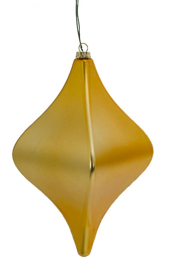 Gold Matte Diamond Finial 8" (Qty 6)