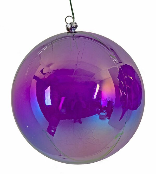 Purple Iridescent Ball 6" (Qty 6)