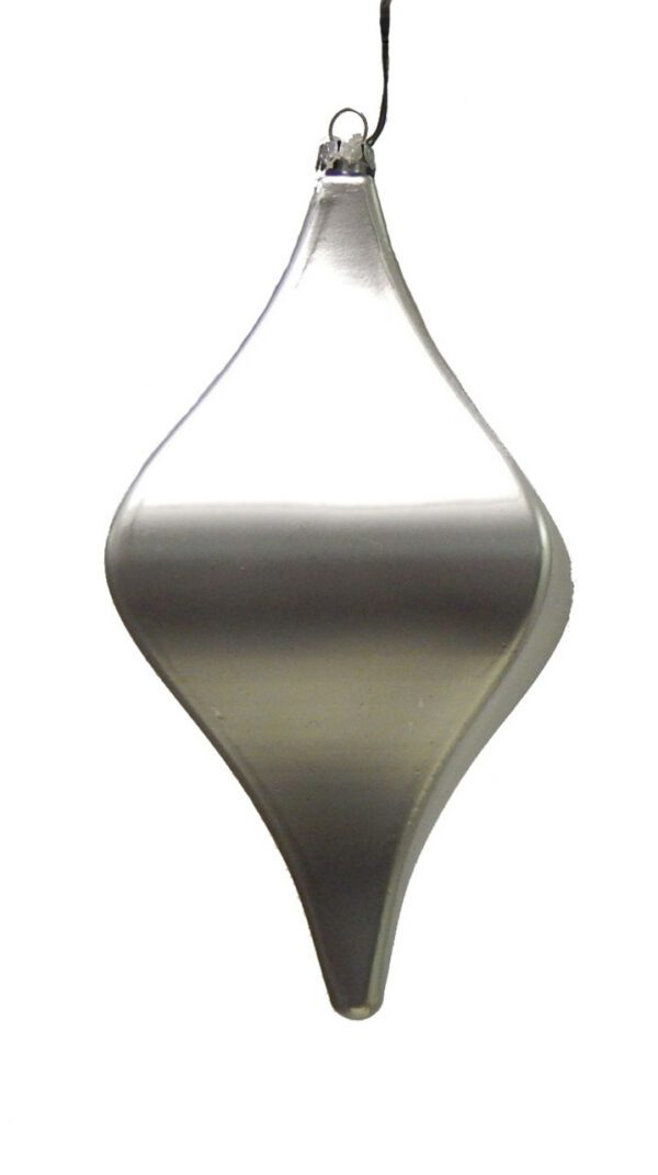 Silver Matte Diamond Finial 8" (Qty 6)