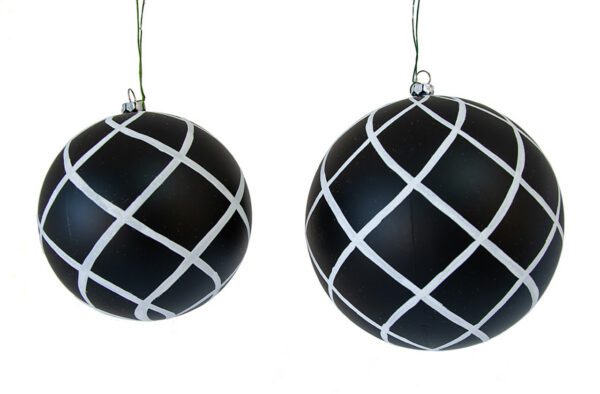 Onyx Luxe Matte Ball With White Grid black/white 6" (Qty 6)