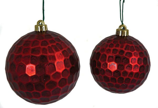 Honeycomb Vintage Red Ball 5" (Qty 6)