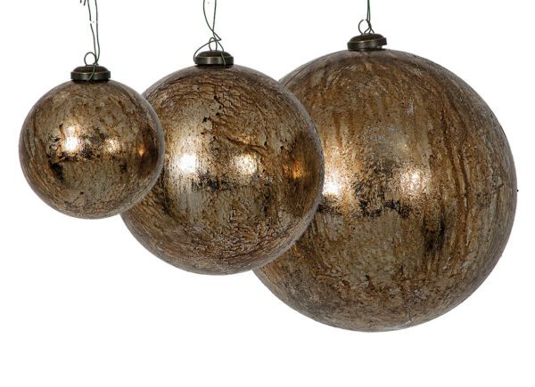 Metallic ball in bronze finish 4" (Qty 12)